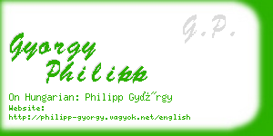 gyorgy philipp business card